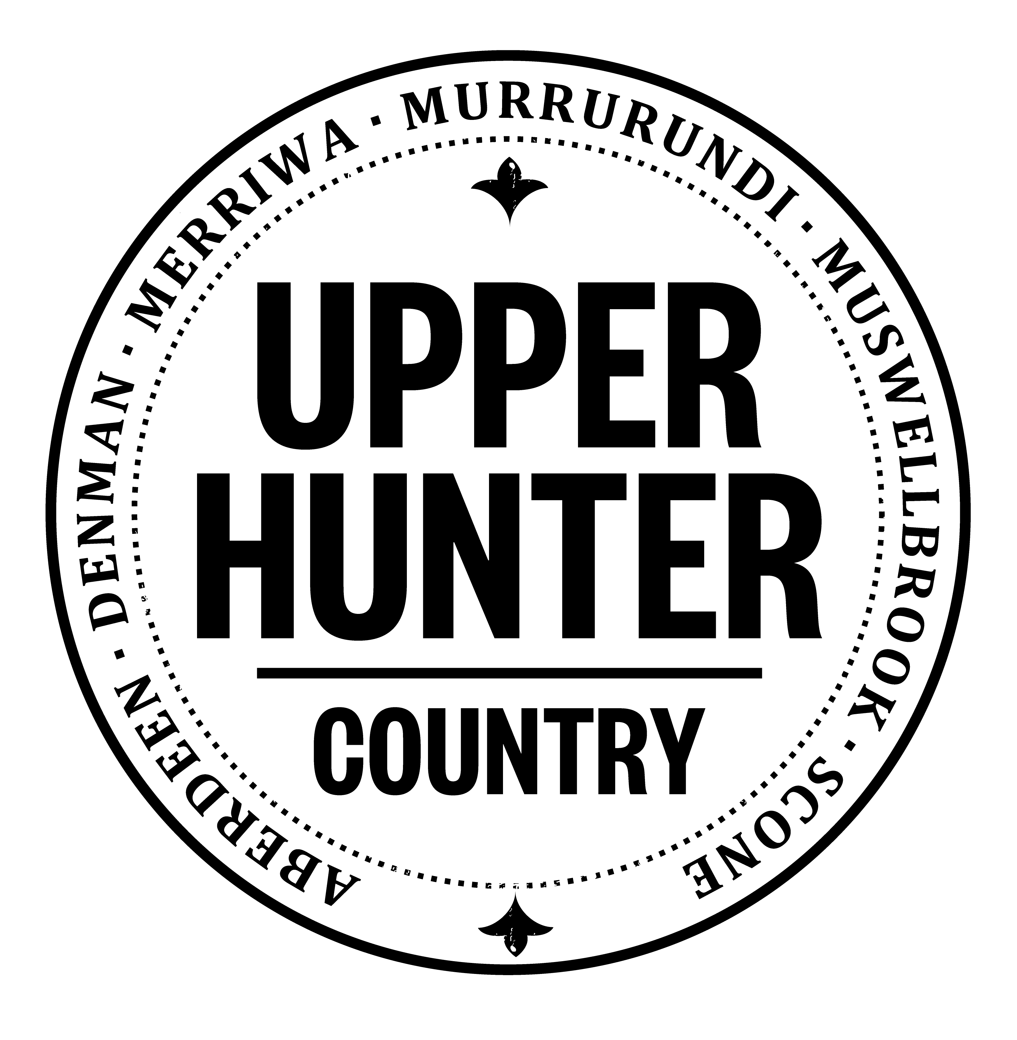 Upper Hunter Country Primary Logo Black